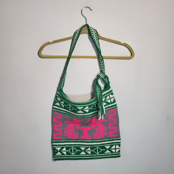 ☆ Rare Find ☆ Vintage Knit Tote Bag | Handmade | Zapotec | One of A Kind Find ♡ - Picture 5 of 7